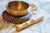 5.5 inch Tibetan singing bowl with wooden mallet